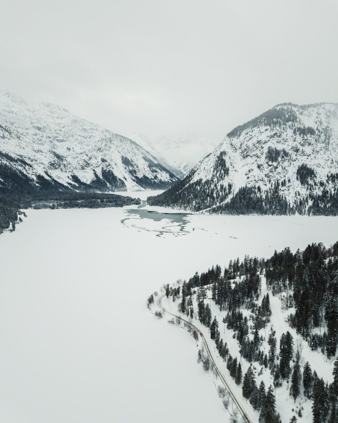 Plansee im Winter – Fotospots | BinMalKuerzWeg