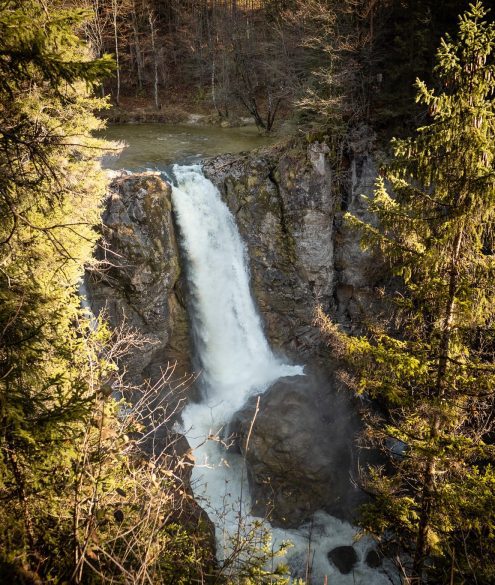 Der AUbachfall ist einer der unbekannteren Fotospots im Salzburger Land aber einer der schönsten Wasserfälle