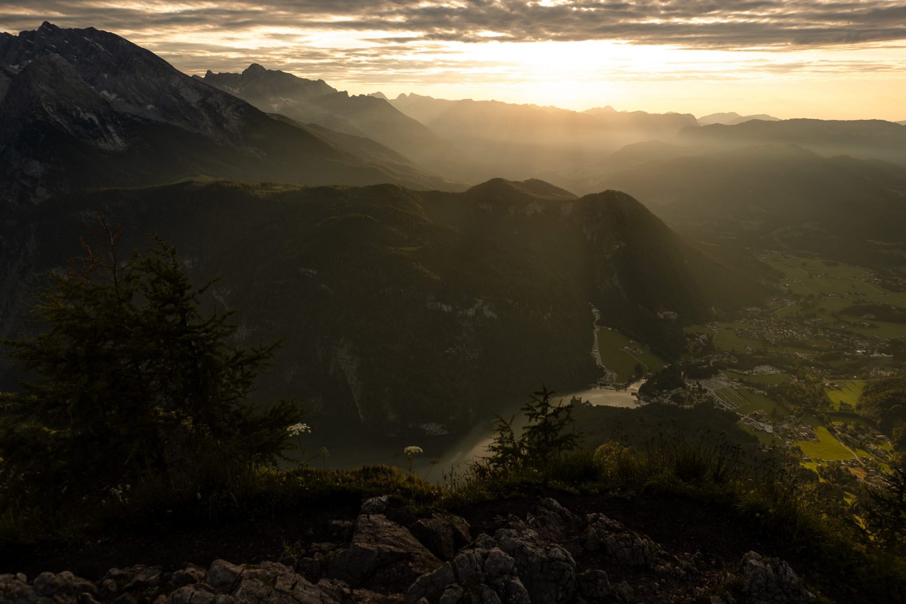 Sonnen­unter­gangs­wanderung am Jenner in Berchtes­gaden | BinMalKuerzWeg