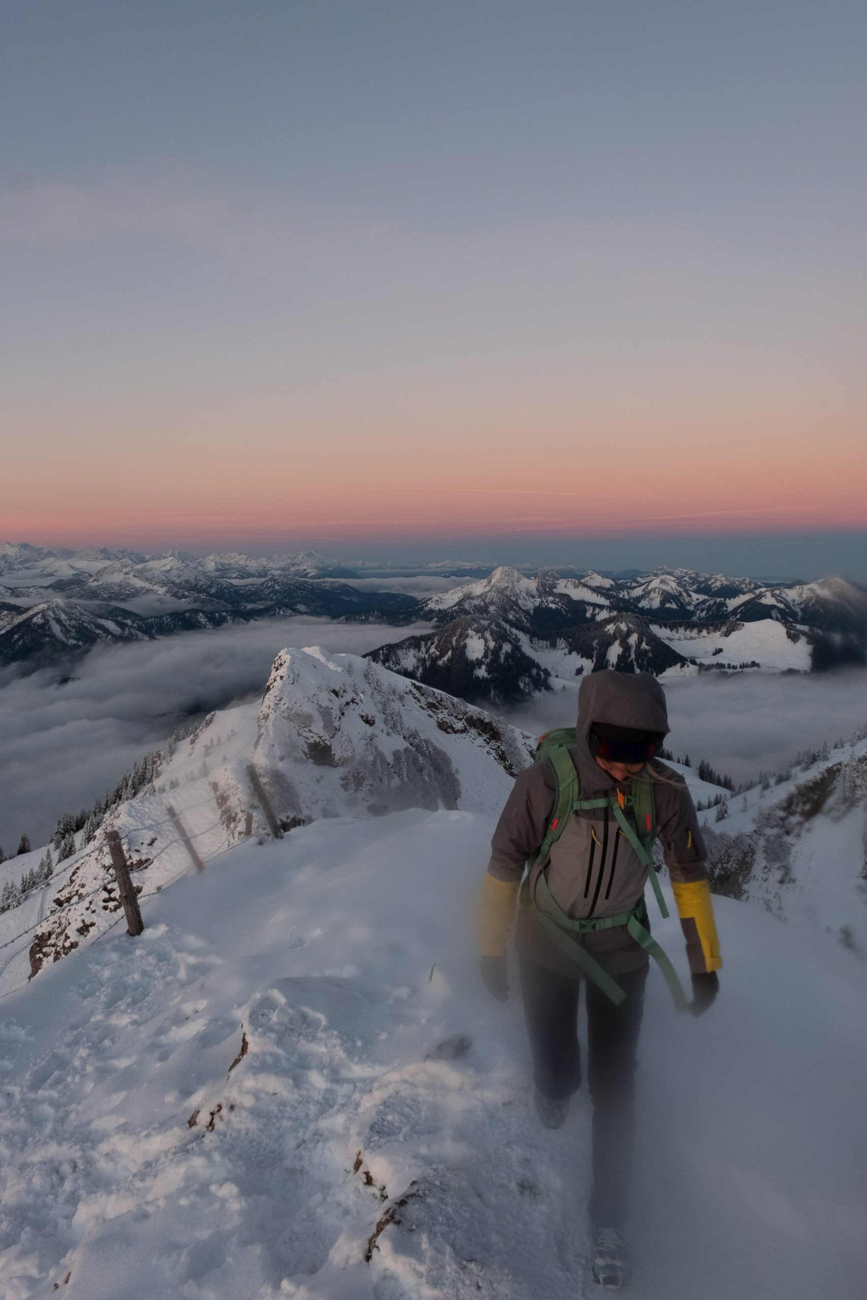 Winterwanderung auf die Rotwand zum Sonnenaufgang | BinMalKuerzWeg