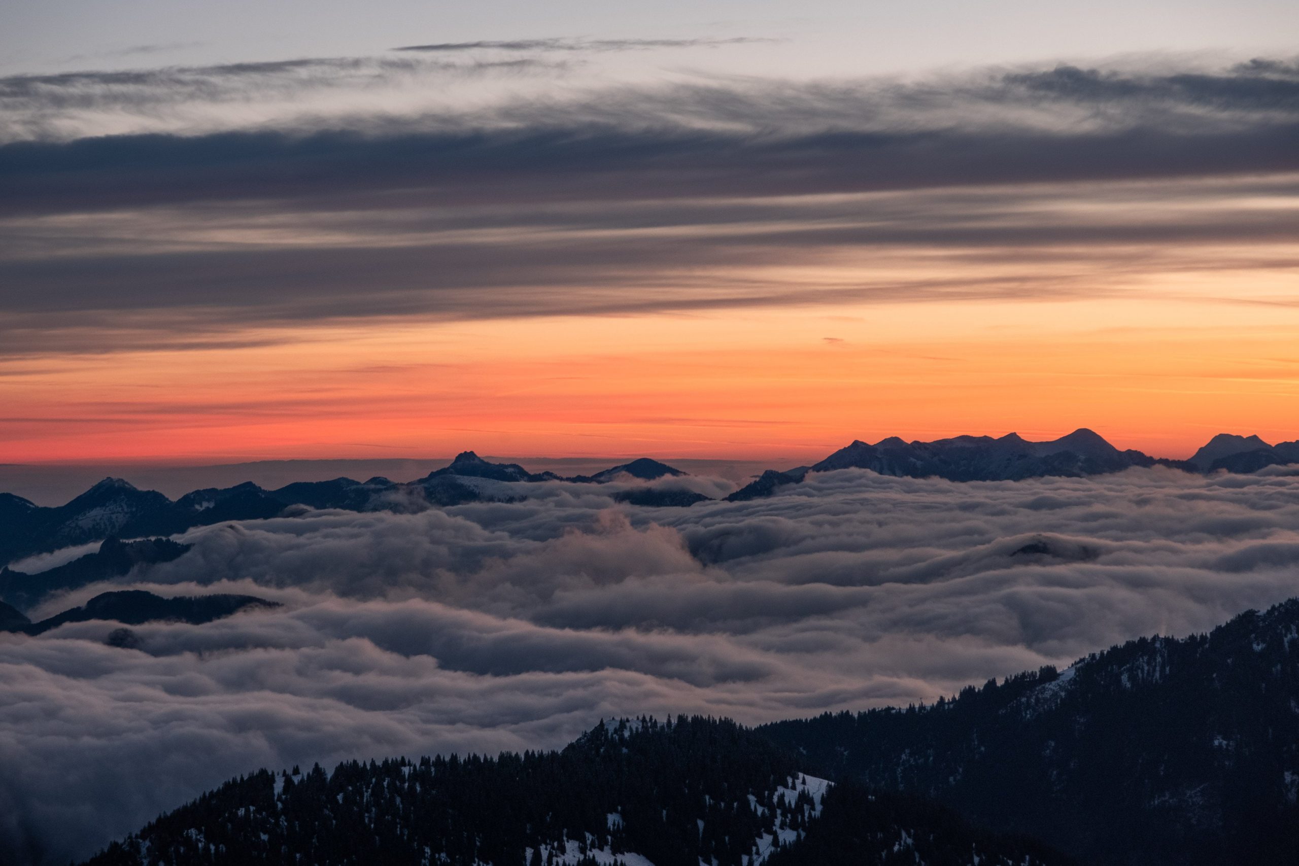 Winterwanderung auf die Rotwand zum Sonnenaufgang | BinMalKuerzWeg